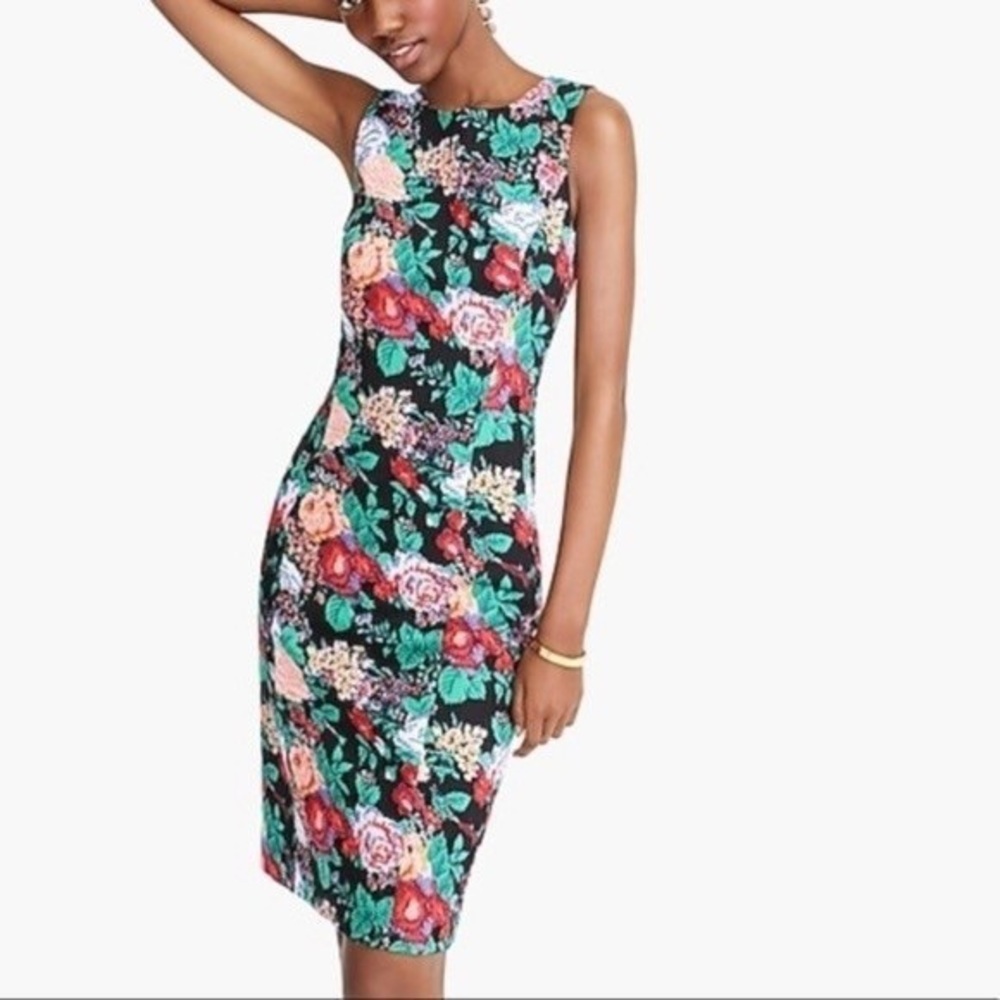 J. Crew floral sheath dress
